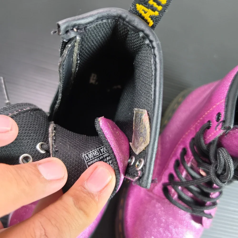 Dr. Martens 1460 Glitter T Pink Sparkle Toddler Boots Size 10 US JY004 SH 09 V